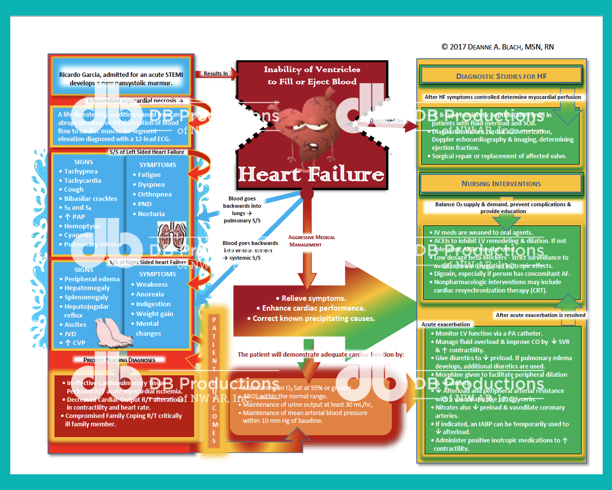 nursing concept maps for chf